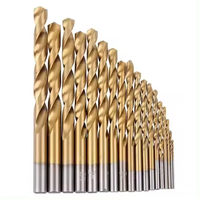 Ensemble de forets hélicoïdaux métriques 170 pièces pour bois métal plastique dans une boîte en métal