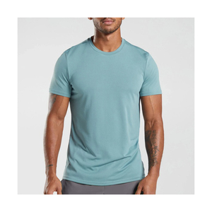 Camiseta Básica de Algodón con Logotipo Personalizado para Hombre, Lisa, de Tela Suave, Alta Calidad, al por Mayor - Product Image 1