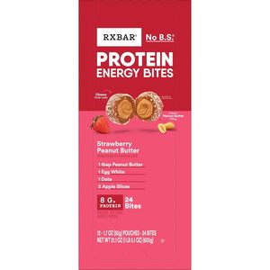 RXBAR โปรตีนบิทส์ พลังงานจากโปรตีน ปราศจากกลูเตน รสสตรอว์เบอร์รีพีนัทบัตเตอร์ กล่อง 21.1 ออนซ์ (24 ชิ้น) - Product Image 2