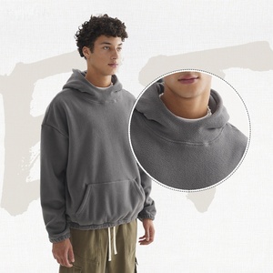 OEM Premium Heavy Fleece Sweats à capuche pour hommes 320g Casquette trois pièces populaire Logo personnalisé Pull à capuche Sweat-shirt Fourniture - Product Image 4