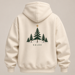 Christmas Hoodie Men's Vintage Graphic Fleece Oversized Holiday Sweatshirt Winter Streetwear Wholesale - Product Image 2
