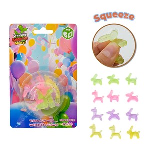 4 Stili di Giocattoli Adesivi Colorati, Animali Morbidi <span class=keywords><strong>Squishy</strong></span>: Tartaruga, Dinosauro, Cucciolo, Animali Marini, Mini Giocattoli Adesivi in TPR - Product Image 5