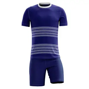Nouvel uniforme de football pas cher bas quantité minimale de commande Sublimation uniforme de football personnalisé en tissu de polyester de haute qualité