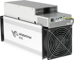 El WhatsMin-eer M70S+ tiene una tasa de hash de 244Ths con un consumo de energía de 3140W, lo que resulta en una eficiencia energética de 12.869jTh. - Product Image 3