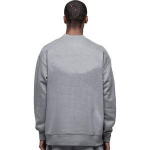 เสื้อสเวตเชิ้ตผ้าฟลีซทรงโอเวอร์ไซส์สำหรับผู้ชาย สไตล์สตรีทแวร์ เสื้อพูลโอเวอร์ผ้าฟลีซคุณภาพสูง ทรงหลวมแบบดรอปโชว์เดอร์ มีฮู้ด เนื้อผ้าหนา - Product Image 2