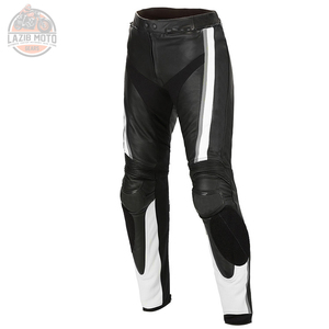 Vente chaude de qualité supérieure en cuir de vachette véritable café Racer moto pantalon d'équitation personnalisable vêtements de course automobile chauds - Product Image 5