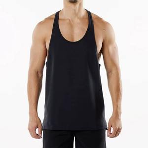 Compra al por mayor camiseta de entrenamiento personalizable Camiseta deportiva sin mangas Racerback Gym Tank Tops para hombres - Product Image 1