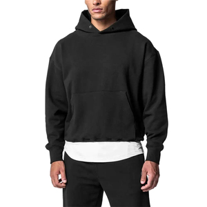 Conjunto de Sudadera con Capucha y Pantalones Deportivos de Algodón 100% Pesado, Estilo Vintage, con Logotipo Personalizado 2026, Unisex - Product Image 5