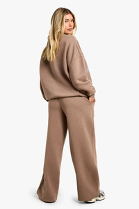 Taupe personnalisé femmes Colorado athlétisme jambe droite Joggers dernier hiver éponge polaire pantalons de survêtement/pantalon/pantalon - Product Image 3