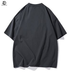 T-shirt pour l'été, T-shirt à manches courtes simple, léger et lourd, T-shirt ample et décontracté en pur coton pour hommes - Product Image 2