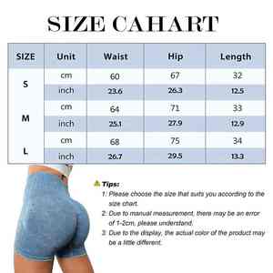 Women's Seamless Knitted Training Yoga <b>Shorts</b> New Fitness Pants with Elastic Waist Casual Style with Logo <b>Decoration</b> PCS-R-50 - Product Image 6