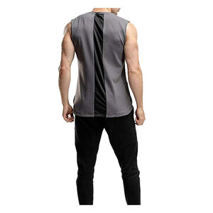 Fournisseur OEM Logo personnalisé hommes débardeur coupe ajustée sans manches vêtements de sport côtelé entraînement Singlet respirant vêtements d'été - Product Image 3