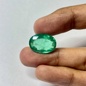 Esmeralda Sintética de Laboratorio con Corte Ovalado, Piedra Suelta de Alta Calidad al por Mayor, Cristal de Vidrio de 4x6 a 30x40 mm para la Fabricación de Joyas - Product Image 6