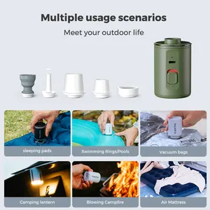 FlextailミニコードレスエアポンプUSBワイヤレスポータブル電動エアポンプインフレータブルベッドマットレス用