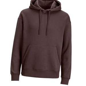 <b>Brown</b> Plain Hoodie for Men & Women & Unisex Cotton <b>Fleece</b> Sweatshirt With Warm Pullover Hoodie Custom Logo OEM Winter Streetwear - Product Image 2