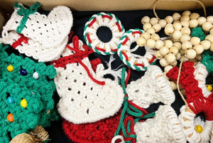 Handmade Christmas Tree Hanging Decoration Items High Quality 100% Natural Bamboo Rattan <b>Ornament</b> Style <b>Love</b> Directly Vietnam - Product Image 5