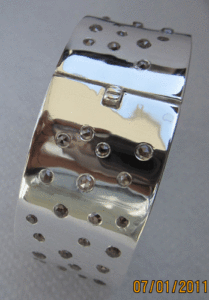 <b>Diamond</b> Silver <b>Bracelet</b> and <b>Bangle</b> Elegant Jewelry Collection - Product Image 1