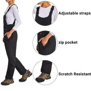 Bavoirs de ski pour femmes pantalons de neige isolés et imperméables avec service OEM ODM et fabricant de vêtements de ski de marque privée - Product Image 4