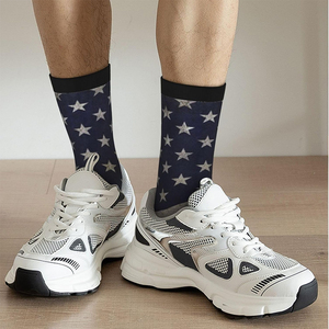 100% Cotton <b>Socks</b> <b>For</b> <b>Men</b> Waffle Knitted Breathable And Moisture Wicking <b>Men</b> <b>Dress</b> <b>Socks</b> Crew <b>Socks</b> - Product Image 5