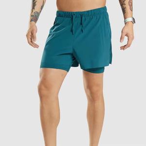 Short de gym d'été personnalisé pour hommes Style sportif Maille respirante Athlétique Compression Training Tissu en toile écologique - Product Image 2