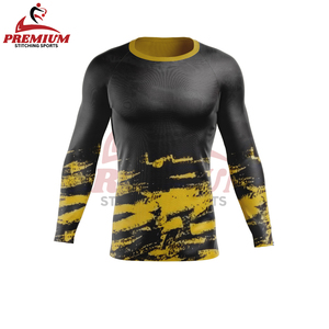 Traje de baño Rashguard de manga larga con estampado personalizado para mujer, protección solar, camiseta de secado rápido para nadar, camiseta Rash Guard - Product Image 6