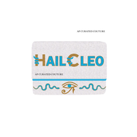 Sac cosmétique perlé personnalisé en gros, pochette Hail Cleo Mardi Gras brodée avec fermeture éclair, sac moyen et étuis