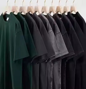 Camiseta Vintage de lavado ácido para hombre 100% algodón de gran tamaño patrón sólido impresión Digital Logo estilo Formal - Product Image 1