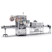 Machine d'étiquetage automatique de manchons PM150 de haute qualité, machine d'étiquetage de manchons rétractables en PVC, PET, OPS pour bouteilles en verre et en plastique