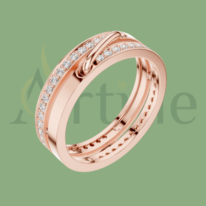 10K Elegant <b>Solitaire</b> Engagement <b>Ring</b> for Bride - Product Image 1