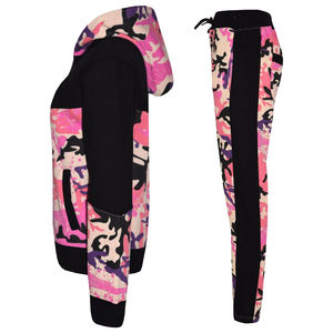 Customized kids tracksuit logo branding embroidery premium fleece <b>material</b> stylish fit wholesale bulk orders casual sportswear - Product Image 6