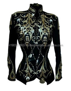 Superventas personalizar carreras de caballos cómodo mostrar a prueba de viento Showmanship chaqueta de caballo transpirable chaqueta de caballo ecuestre - Product Image 1