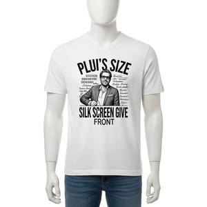 T-shirt en coton à col rond pour homme, grande taille, sérigraphie, décontracté, à manches courtes, pour la salle de sport, streetwear, hauts tendance - Product Image 1