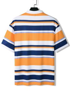 Polo de hombro caído para hombre, venta al por mayor, Polo de hombro caído para hombre, Polo informal de algodón de manga corta occidental 2023 - Product Image 2