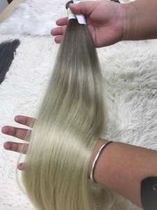 Venta al por mayor para doble dibujado vietnamita cutícula alineada Remy recto 100gr extensiones de cabello humano de alta calidad a granel VQ Company's - Product Image 2