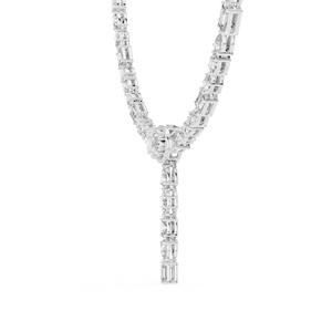 Collier de luxe en argent 925 certifié VDS IGI pour femme, diamant CVD HPHT cultivé en laboratoire, 25G, cadeau de mariage, anniversaire, fiançailles - Product Image 3