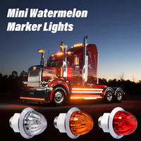 Lampe bicolore mini pastèque DC12V/24V haute qualité camion voiture lumière lueur couleur ambre rouge étanche taux IP67