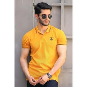 Camiseta Polo Delmont para Hombre, 100% Algodón, Diseño Sólido Básico, Transpirable, Tejido de Punto, Color Oscuro, Parches Bordados, Tallas Grandes XL 6XL - Product Image 2