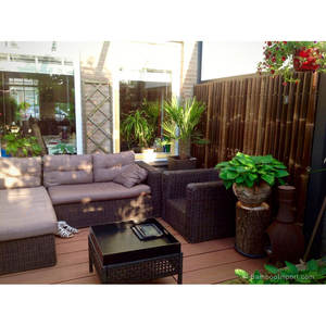 Malla soldada con recubrimiento de polvo de 5mm de espesor, vallas de bambú fácilmente ensambladas de 72 "H X 24" W para uso agrícola - Product Image 2