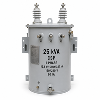 Transformateur monophasé monté sur poteau CSP 15kVA 25kVA 50kVA 13,2kV ou 13,8kV vers 120/240V 60Hz pour réseaux électriques ruraux