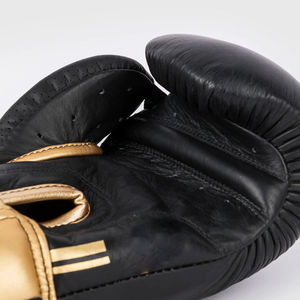 Gants de boxe de compétition professionnels au design dernier cri % Cuir de vachette avec fermeture à lacets Évacuation de l'humidité en extérieur - Product Image 5