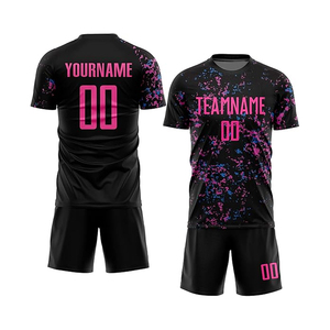Combinaison de football d'entraînement d'équipe sportive dernier modèle 100% vêtements de football en polyester ensemble d'uniformes de sports d'équipe - Product Image 3