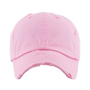 OEM nuevo diseño de alta calidad 6 paneles 100% algodón bordado Logo gorra de béisbol Unisex desgastado papá gorra con borde curvo - Product Image 5