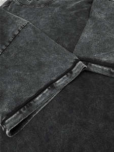 Venta al por mayor nuevo peso pesado de gran tamaño de manga corta 100% algodón suelta Vintage camiseta personalizada hombres Vintage de gran tamaño camisetas de los hombres - Product Image 5