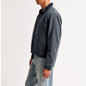 Latest Design Fashion Trend Winter Men's High Quality <b>Jacket</b> Zip up Workwear Cotton <b>Canvas</b> <b>Jacket</b> Men Safety <b>Jacket</b> - Product Image 4