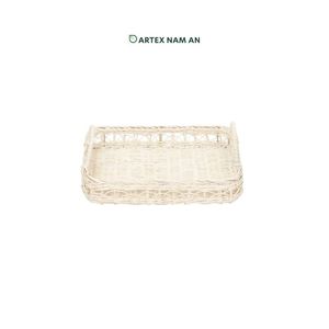 Bandejas de Almacenamiento de Ratán Tejidas a Mano con Asas para Uso Doméstico - Product Image 3