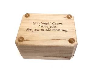 Mini urne montagne personnalisée boîte à cendres gravée boîte commémorative perte chagrin cadeau urne à partager petite urne en bois - Product Image 3