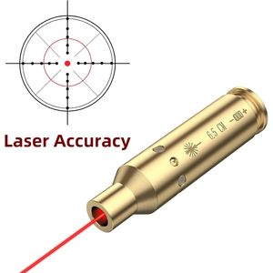 Laser de visée EZshoot 6,5 cm, laser rouge pour la chasse, avec corps en laiton et batterie incluse - Product Image 2