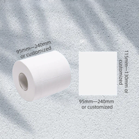 Papel Higiénico Ecológico Premium de Pulpa de Madera con Núcleo Hueco Suave, Rollo Estándar de 1 Capa, Fuerte y Absorbente, Desechable por el Inodoro, Personalizable