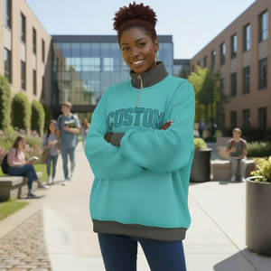 Sweat-shirt personnalisé de sororité d'université Game Day Nom de l'État Imprimé ZipperTeam Mockneck Greek Latter Sweatshirt - Product Image 5