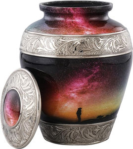 Accesorios funerarios de urnas de cremación de aluminio de estilo americano de Venta caliente para adultos hechos a mano en la India - Product Image 6